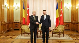 TBMM Başkanı Numan Kurtulmuş, Romanya Senato Başkanı Abrudean ile bir araya geldi