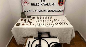 Bilecik'te tarihi eser kaçakçılığı operasyonu: 349 parça tarihi eser bulundu