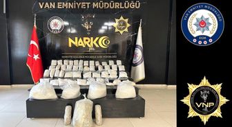 Van'da kamyonette 90 kilo uyuşturucu ele geçirildi