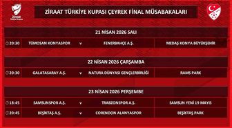 Ziraat Türkiye Kupası'nda çeyrek final programı belli oldu