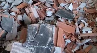 Güngören'de yıkım sırasında hasar gören 6 katlı bina tahliye edildi