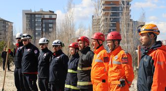 Kastamonu'da heyelan tatbikatı