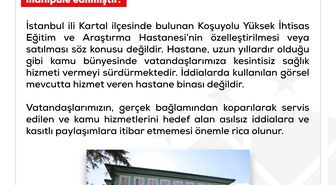 Koşuyolu Kalp ve Damar Hastanesi'nin Satılacağı İddiaları Yalanlandı