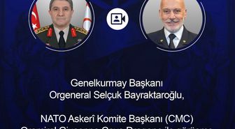 Genelkurmay Başkanı Bayraktaroğlu, NATO Askeri Komite Başkanı Dragone ile görüştü
