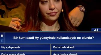 Bir kum saati Ay yüzeyinde kullanılsaydı ne olurdu?