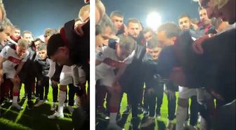 Hakan Çalhanoğlu'ndan maç sonunda tarihi konuşma
