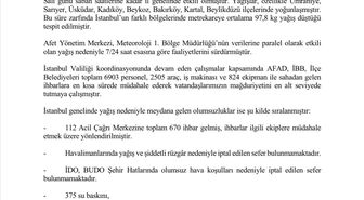 İstanbul'da 3 Gün Süren Sağanak Yağış: 375 Su Baskını, 18 Toprak Kayması
