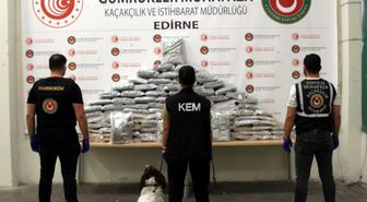 Kapıkule'de 60 kilo esrar ele geçirildi; 5 gözaltı