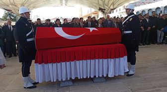 Şehit polis memuru Mustafa Aydın son yolculuğuna uğurlandı
