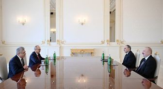 Azerbaycan Cumhurbaşkanı Aliyev, Yargıtay Cumhuriyet Başsavcısı Şentürk'ü kabul etti