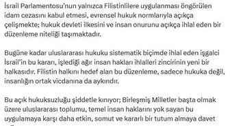 Bakan Gürlek: Yalnızca Filistinlilere uygulanan idam cezası evrensel hukukla açıkça çelişmekte