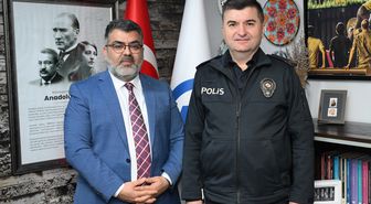 Edirne Emniyet Müdürü Ayhan, AA Edirne Bölge Müdürlüğünü ziyaret etti