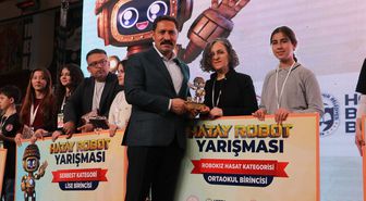 Hatay'da '2. Hatay Robot Yarışması'nda dereceye giren öğrenciler ödüllendirildi