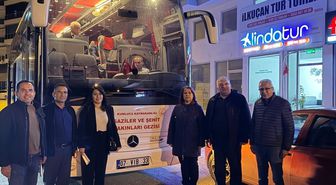 Kumlucalı şehit yakınları ve gaziler, Çanakkale'ye uğurlandı