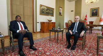 Kurtulmuş, Parlamentolar Arası Birlik Genel Sekreteri Chungong'u kabul etti