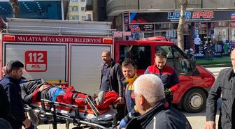 Malatya'da asansör boşluğuna düşen işçi yaralandı
