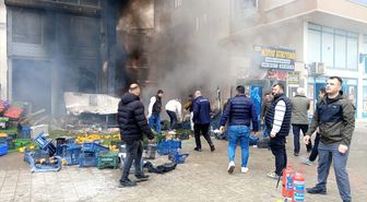 Mardin'de iş yerinde çıkan yangın söndürüldü