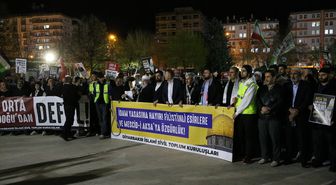 Mescid-i Aksa'nın kapalı tutulması ve İsrail'in çıkardığı idam yasası Diyarbakır'da protesto edildi
