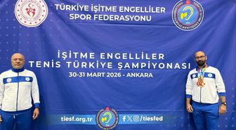 Muğla Büyükşehir Belediyesi sporcu İşitme Engelliler Tenis Şampiyonası'nda 3 madalya kazandı