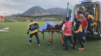 Seydişehir'de felç geçirdiği anlaşılan hasta hava ambulansı ile sevk edildi