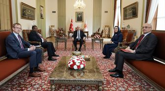 TBMM Başkanı Kurtulmuş, PAB Genel Sekreteri Chungong'u Meclis'te kabul etti