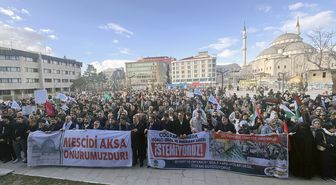 Van'da Gazze'ye destek yürüyüşü yapıldı