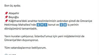 Bakan Kurum: Ümraniye'de 591 konut ve 28 iş yerinin dönüşümünü tamamladık