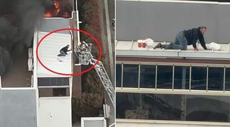 8 katlı apartmanın çatısında can pazarı! O anlar kamerada