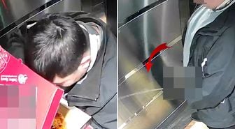 Önce siparişi yedi sonra idrarını yaptı! Kuryeye asla unutamayacağı ders