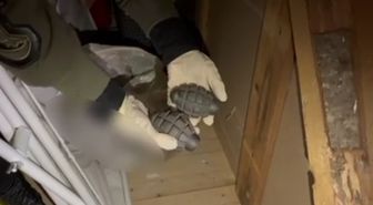 Uyuşturucu operasyonunda el bombası ve havan topu gövdeleri ele geçirildi