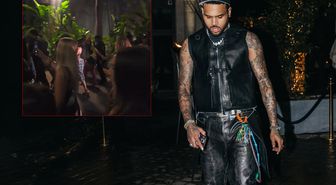 Chris Brown mekandan çıktı, onlarca kadın peşine takıldı! O anlar olay oldu
