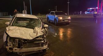 İpsala'da Zincirleme Kaza: 1 Yaralı