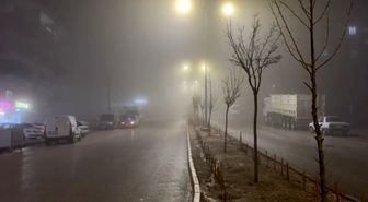 Besni'de sağanak ve sis etkili oldu