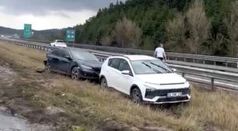 Bolu'da TEM Otoyolu'nda 10 araçlı zincirleme kaza: 6 yaralı