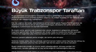 Trabzonspor'dan taraftara çağrı
