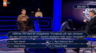 1999'da TRT'deki bir programda 'Yüreğinde yâr aşkı olmayan bu sazı çalarsa tingirdatır' sözünü söyleyen halk ozanı hangisidir?