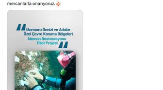 Bakan Kurum: Doğayı mercanlarla onarıyoruz