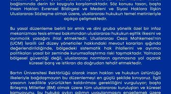 BARÜ'den, İsrail'e yasal düzenleme tepkisi