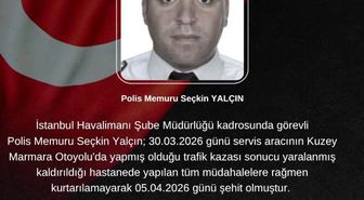 Başakşehir'de kazada ağır yaralanan polis memuru Seçkin Yalçın şehit oldu