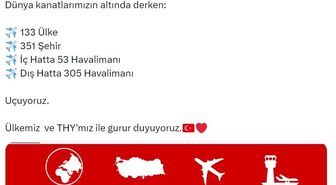 THY, 133 ülkede 358 havalimanına uçuş düzenliyor