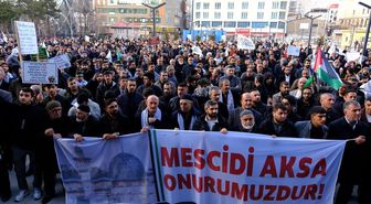 Van'daki STK'lardan İsrail'e karşı ortak tepki