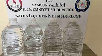 Samsun'da 20 litre etil alkol ele geçirildi