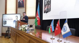 AK Parti İstanbul Milletvekili Bayram, hayatını konu alan 'Buğday Tanesi' filmini Bakü'de tanıttı