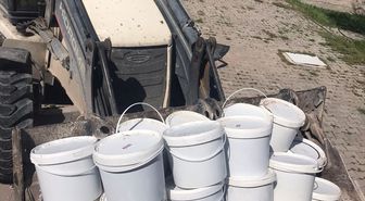 Aksaray'da ele geçirilen 4 ton 253 kilogram kaçak ve etiketsiz gıda imha edildi