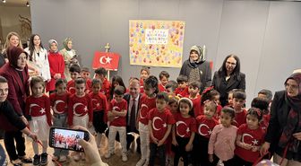 Anaokulu öğrencilerinden 23 Nisan sergisi