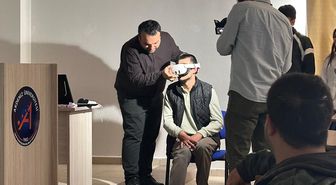Antalya'da engelliler sanal gerçeklik gözlüğüyle Aspendos Antik Tiyatrosu'nu gezdi