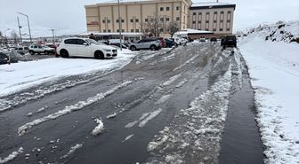 Ardahan'da kar yağışı etkili oldu