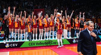 Avrupa şampiyonu Galatasaray Daikin Kadın Voleybol Takımı, kupasını aldı