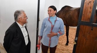 Başkan Büyükkılıç'tan Geleneksel Sporlar Binicilik ve Okçuluk Tesisi'ne ziyaret