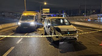 Başkentte hafif ticari araçla çarpışan motosiklet sürücüsü ağır yaralandı